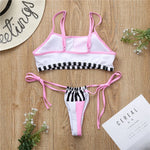 2026 Sexy Bikini Women Swimwear Swimsuit Push Up Striped Patchwork Bikini Set Bathing Suit Beach Bikini Female Biquinis Feminino
