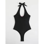 3D Flowers Extreme String Mini Micro Thong Women Swimwear One Piece Swimsuit Female Halter Padded Bather Bathing Suit Swim K7193