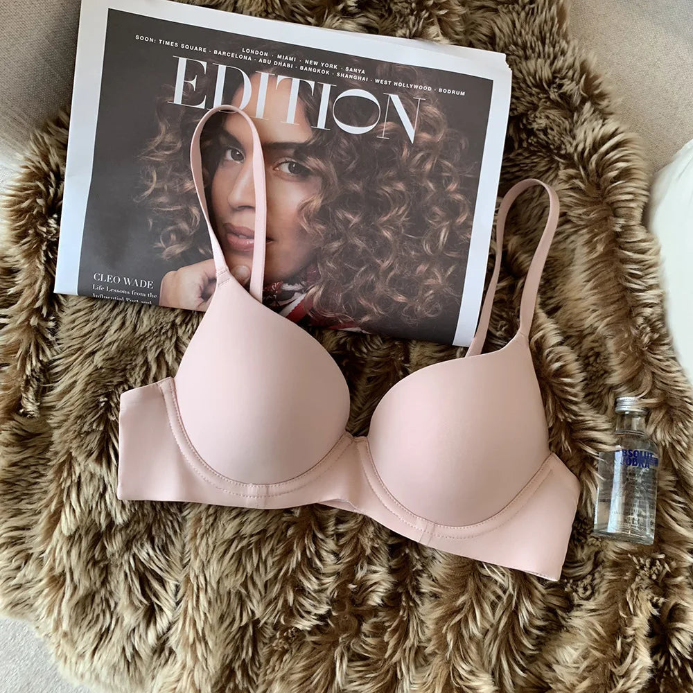 Push-Up Seamless Bras For Women Fixed Cup Non-wire Bra Invisible Brassiere Sexy Lingerie 3/4 Cup Bra Top Women's Underwear S-XL