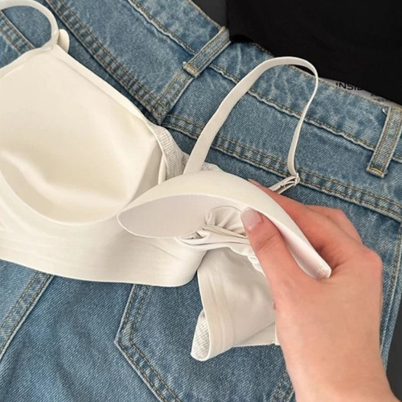 Comfortable Seamless Bras Soft Support Push-Up Bra for Women Small Bust Anti-Sag Underwire Women's Intimates