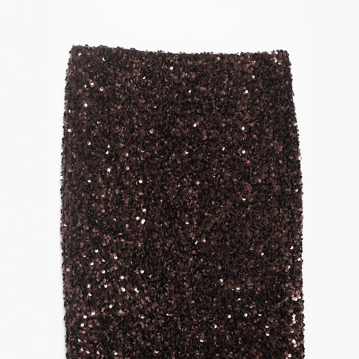Women's Fashion Sequined Long Dress Womens Brown Sequin Mermaid Maxi Skirt High Waist Bodycon Flare Party Skirt Pure Desire N3OM