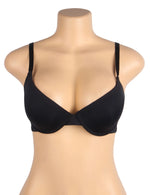 White Swim Fabric Underwire Bra for Women Plus Size Lightly Padded Adjustable Straps 4 Hook Closure Everyday Bra