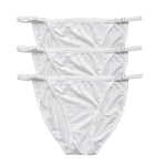 3Pcs/Set Ice Silk Panties Women Low Rise Briefs Brazilian Panties Solid Color Underwear Female Underpants Sexy Lingerie S-XL