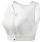 Plus Size Sports Bra Front Closure Longline Bras Padded Workout Crop Tank Top for Running Workout Gym Yoga Vest
