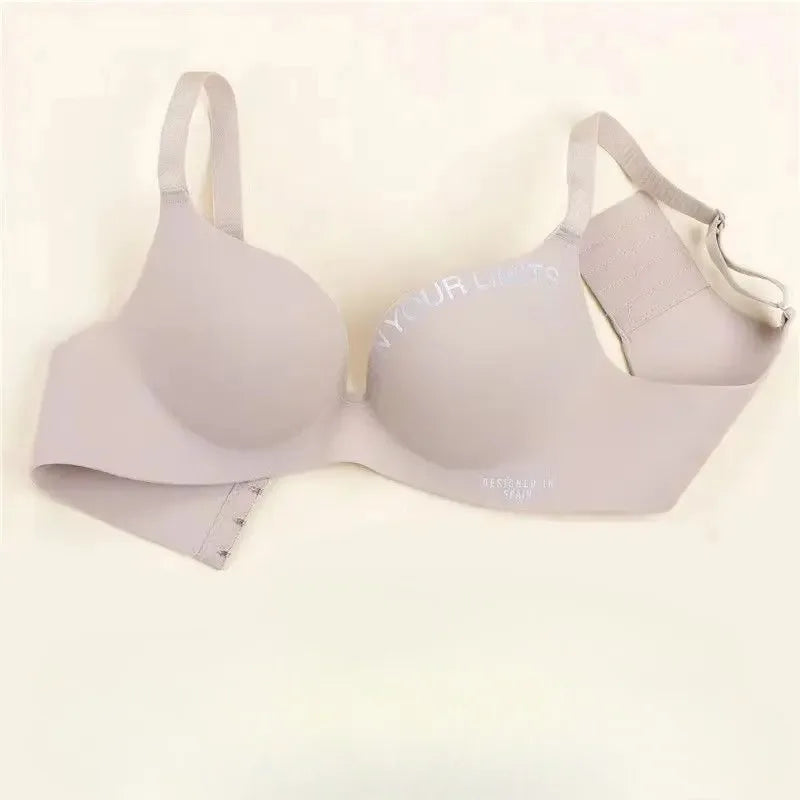 Women Print Seamless Bra Sexy Lingerie Floral Push Up Bras One-Piece Underwear 2026 Bralette No Steel Rings Gather Brassiere