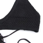 2PCS Set Sexy With Top Halter Crochet Knitted Dress Tunic Beach Cover Up Cover-ups Beach Dress Beachwear Female Women V4885W