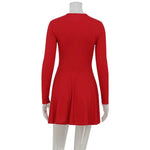 FDYOUI 2026 Sexy Mesh Patchwork A-line Short Dress Streetwear Women's O-neck Long Sleeve High Waist Tuncs Party Club Dresses