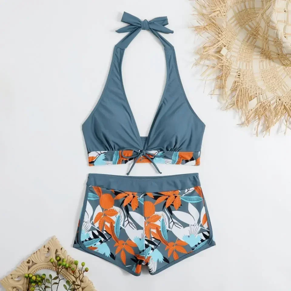 Sexy High Waist Bikini Shorts 2026 Women Swimsuit Two Piece Swimwear Female Bikinis Set Sports Bathing Suits Brazilian Biquini