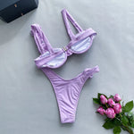 DEKA Brazilian Micro Floral Bikinis Set New Women Thong Swimsuit Sexy Female Push Up Swimwear Bathing Biquini Swimming Suits