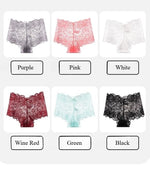 Women's Briefs Sexy Lace Mesh Panties Perspective Underwear Low Waist Solid Color Briefs Breathable Intimates Female Lingerie