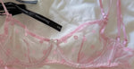 French Style Polka Dot Bra & Thong Set | Retro Sexy Lace Lingerie, Ultra Thin Sheer Netting for Big Bust & Plus Size MOYISU Bras