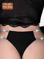 1pcs Plus Size 1XL-4XL Sexy Women Panties Breathable Comfortable Lady Briefs Elegant Sexy Lingerie Lady Briefs Black Underwear