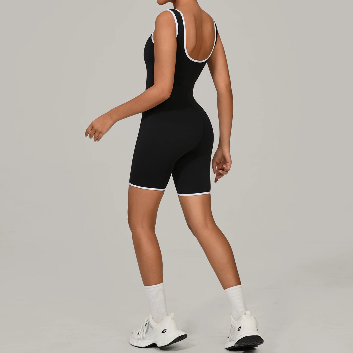 Women's Sports Jumpsuit Yoga Fitness Combination Lift Buttocks Bare Back High Elasticity Gym Sexy Sports Jumpsuit Gym Romper