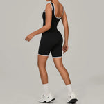 Women's Sports Jumpsuit Yoga Fitness Combination Lift Buttocks Bare Back High Elasticity Gym Sexy Sports Jumpsuit Gym Romper