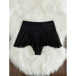 New Sexy Ruffled Mini MIcro Thong Bikini Bottom Swim Brief Women Swimwear Female Bather Brazilian Tanga Panties Underwear V4267