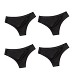 4Pcs/Set Women Ice Silk Panties Low Rise Briefs Soft Brazilian Panties Smooth Underwear Stretch Underpants Sexy Lingerie M-XL