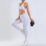 Women's Yoga Sets Fitness Sports Gym Slim Fit Hip-lifting Beautiful Back Suits Workout Casual Running Training Sets