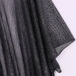 Sexy Fringe Tassel Mesh Sheer Shiny Knitted Tunic Beach Cover Up Cover-ups Beach Dress Beach Wear Beachwear Female Women V3321