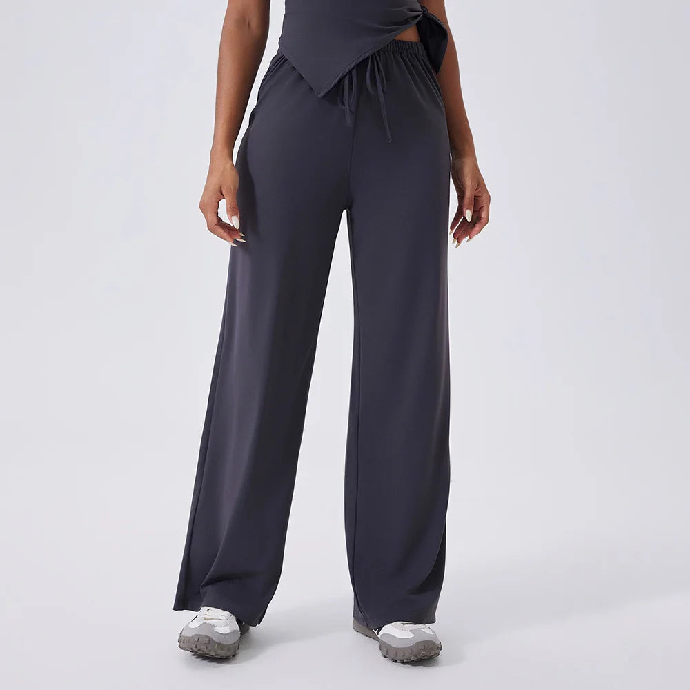 Yoga Set Sports Outfits Women Clothes Fitness Tracksuit Gym Loose straight-leg pants Workout Female Bra New Yoga Suit Sportswear