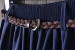 Midi Knee Length Summer Skirt Women With BeltFashion Korean Ladies High Waist Pleated A-line School Skirt Female