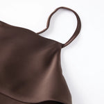 WomensTank Tops Solid Color Satin Cowl Neck Spaghetti Strap Going Out Vest Summer Daily Casual Elegant Camis Streetwear