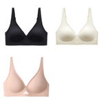 3pcs/Lot Seamless Bras for Women Push Up Brasiere Deep V Bralette Comfort Nonwire Underwear Female Invisible Bra Sexy Lingerie