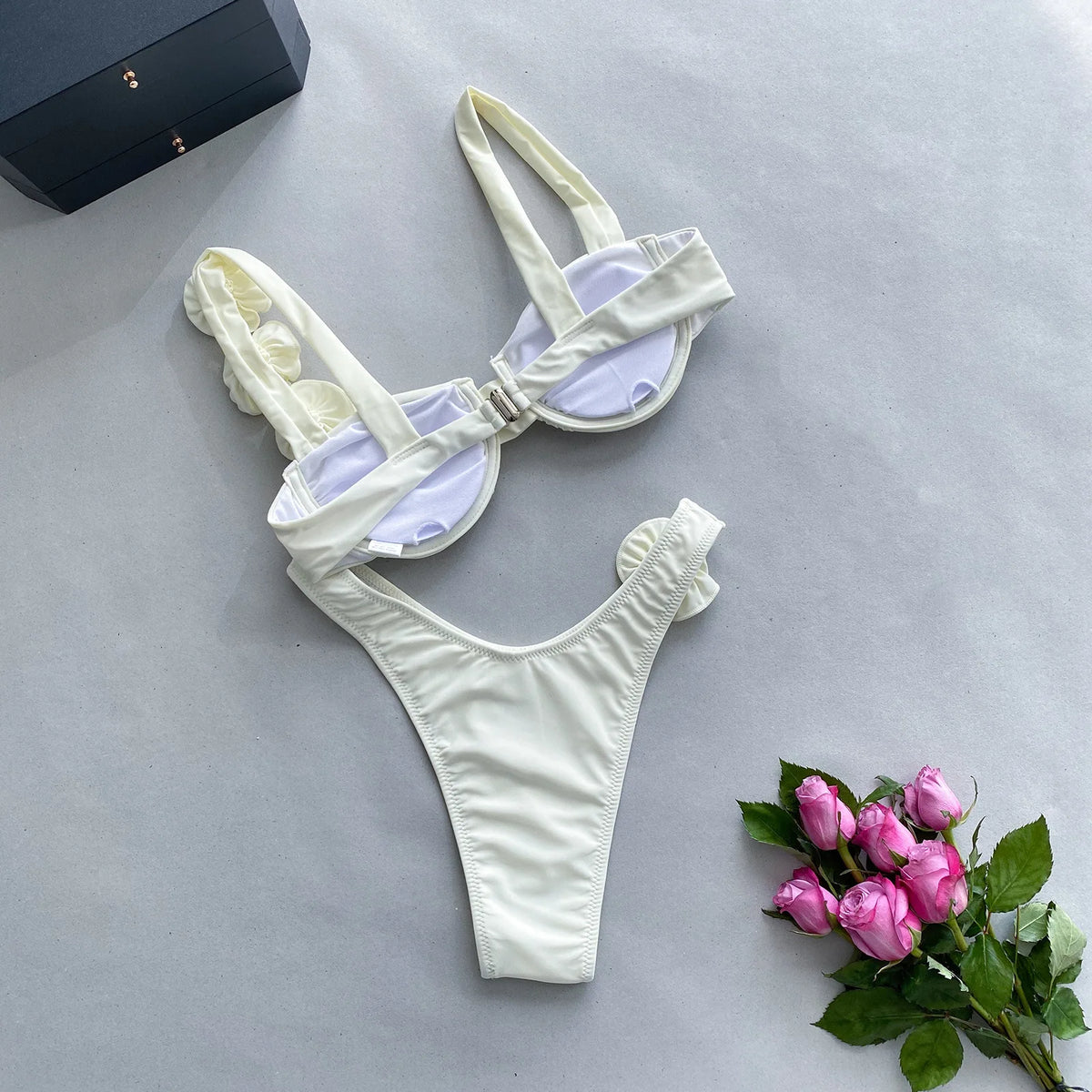 DEKA Brazilian Micro Floral Bikinis Set New Women Thong Swimsuit Sexy Female Push Up Swimwear Bathing Biquini Swimming Suits