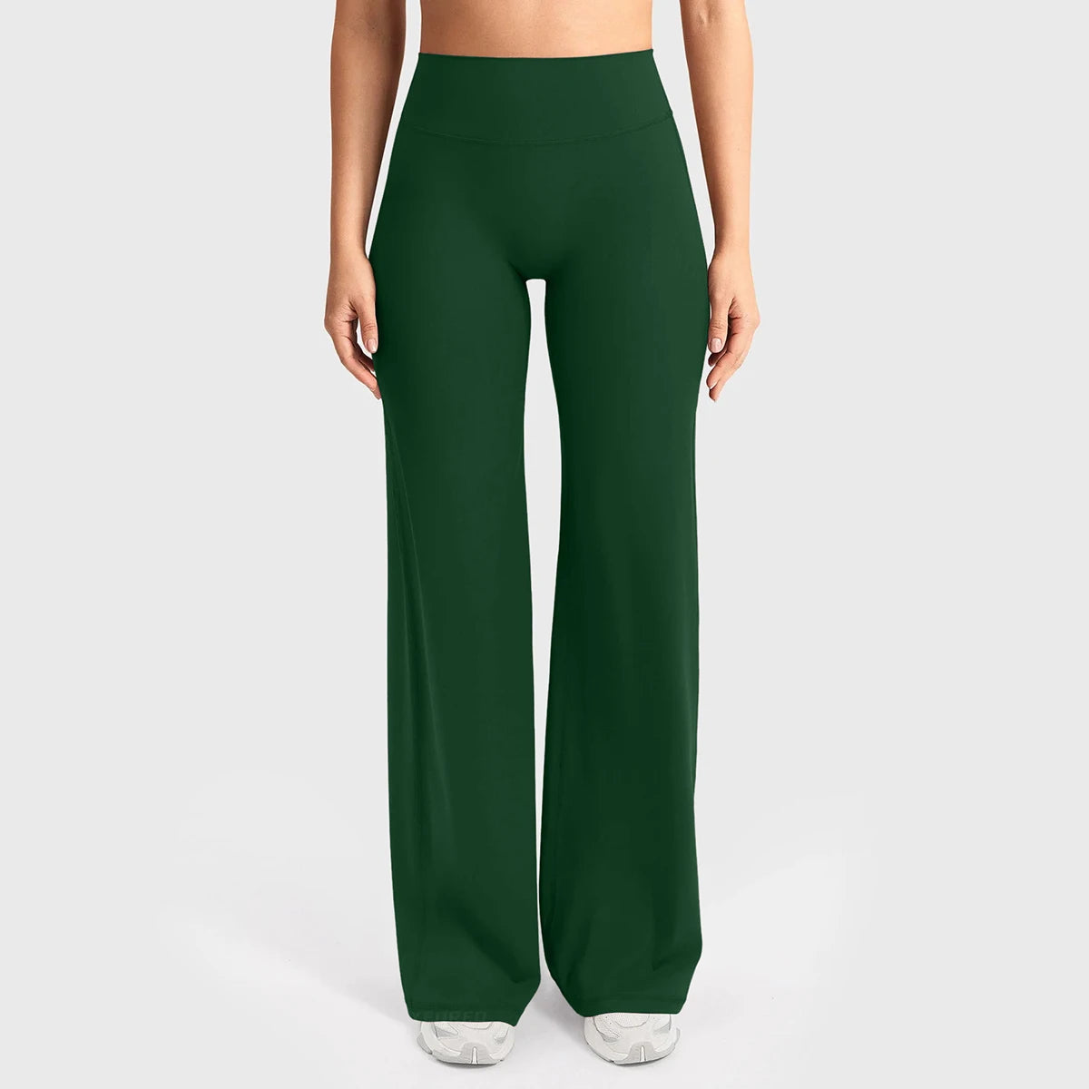 High Waist Pocket Yoga Pants for Women - Stretch Breathable Gym Workout Leisure Tummy Control Tights with Pockets