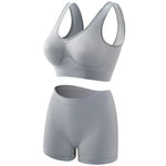 Women Seamless Bra Set Female Bra Tanks Low Waist Boyshorts Underwear Sexy Casual Sports Panties Lingerie Set S-5XL Intimates