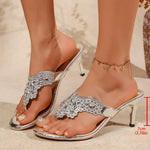 Sandals and Slippers withFlip Flops Home Casual Women's Block Heel Heightening Versatile Slippers