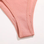 2PCS Women Sexy Cotton Panties Two Belts Hollow Out G-String Thongs Breathable Underwear for Female Solid Color Lingerie S-XL