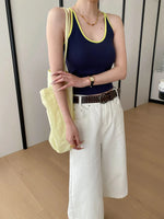 Sports vest U-neck slim fit camisole bottoming T-shirt