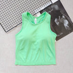 Sports Short Vest Sleeveless, Breathable, Sweat-Absorbent, Wearing Running and Fitness Training Yoga Clothes.