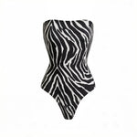 New Zebra Leopard Printed Swimsuit With Cover Up Women Swimwear Sexy Swim Suit Bikinis Female Bodysuit Bathing suit Beachwear