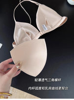 Sexy Push Up Triangle Bra Small Bust Front Closure Adjustable Straps Slim Back Ultra Thin Bikini Set Wirefree CA Delivery MOYISU