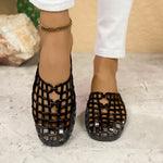 2025 New Women Fashion Slippers Summer Platform Shoes Soft PVC Slip-on Sandals Breathable Cut-out Ladies Beach Street Slides