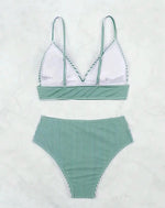 2026 Triangle Bikinis High Waist Strappy Swimsuit Women Sexy Striped Swimwear Female Bathers Swimming Bathing Swimming Swim Suit