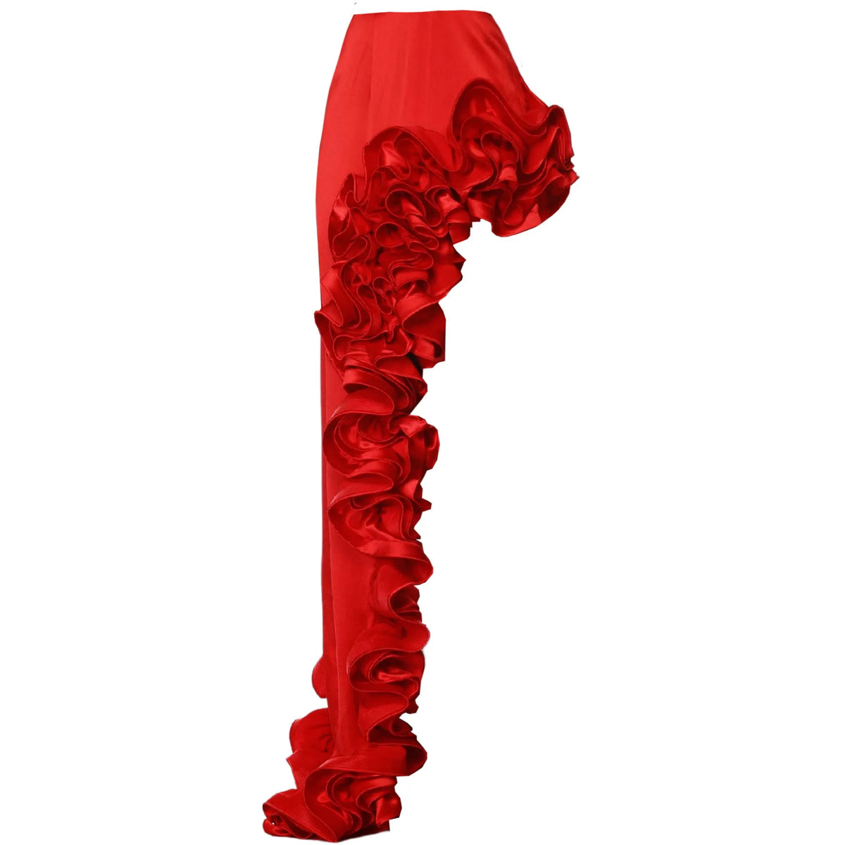 2025 Solid Red Flower Bikini Swimsuit Luxury Women Swimwear Sexy Swim Suit Deep V Monokini Off Shoulder Bodysuit Bathingsuit