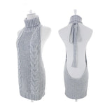 Porn Sexy Lingerie Transparent Sweater Dress Women's Japanese Uniform Open Chest Backless Free Teasing Passion Dress