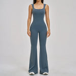 Slimming Yoga Jumpsuits Women Hollow Out Ruffles Backless Sportswear Fitness Back Hip-Lifting Leggings One-Piece Gym Bodysuits