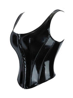 Corset with bright leather and breasted corset is fashionable and sexy. Wear a palace body-shaping coat outside the waist.