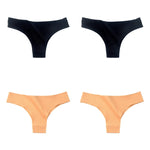 4Pcs/Set Cotton Panties Women Breathable Briefs Soild Underwear Female Underpants Low Waist Brazilian Panty Sexy Lingerie M-XL