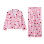 Women’s 2025 Christmas Pajamas Set Long Sleeve Oversized Button Down Shirt and Long Pants Two Pieces Loungewear