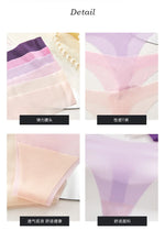 Girls Briefs Seamless Women Panties Sexy G String Ice Silk Underwear T Back Sports Yoga Thong Traceless Plus Size S-XL