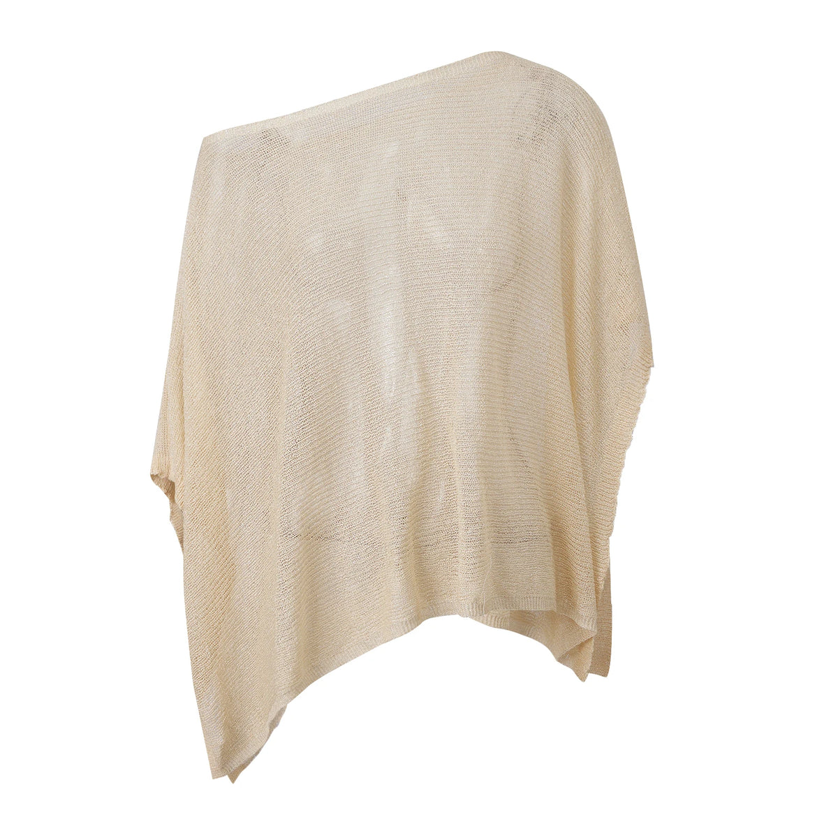 Women Off Shoulder Knitted Poncho Tops Loose Fit Cover Ups Summer Fall Sheer Shawl Wraps Blouse for Street Beach