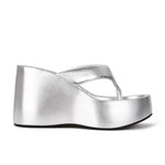 2026 Brand New Flip Flops Sandal Summer Black Platform Sandals Women Outdoor Slipper Wedges Slides 10cm High Heels Shoes Mules