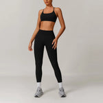 2/3PCS Yoga Set Women Workout Set Seamless Sportswear Gym Clothing Fitness Long Sleeve Crop Top High Waist Leggings Sports Suits