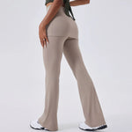 Flare Leggings Women Yoga Pants Bell-bottoms Yoga Trousers High Waist Fitness Pants Stretch Gym Wide Leg Yoga Leggings