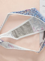 3-piece set of multi-color thongs for women sexy low waist, seamless hollow out, easy to wash and dry breathable underwear C909