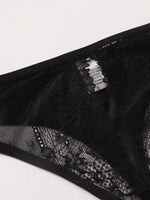 2 pairs of solid colored lace underwear with sexy hollow out fun triangle pants suitable for special occasions C901